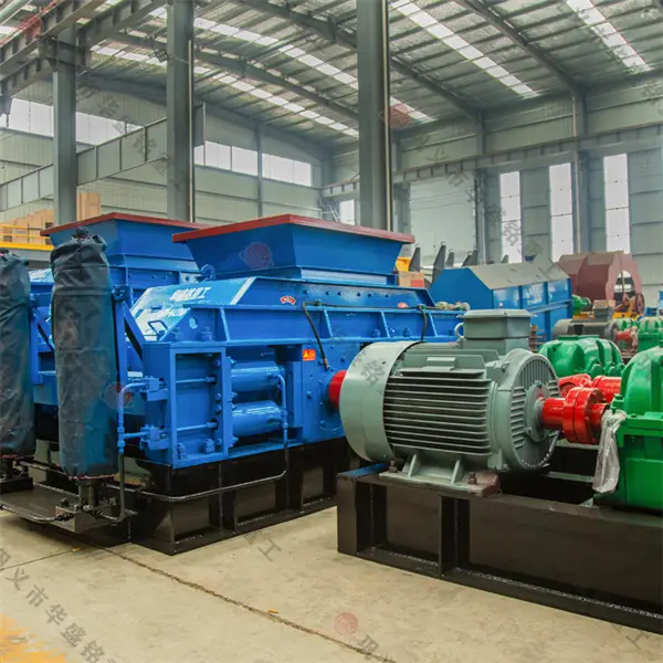 液壓對(duì)輥破碎機(jī)輕松破碎石灰石、石膏、硬質(zhì)頁(yè)巖